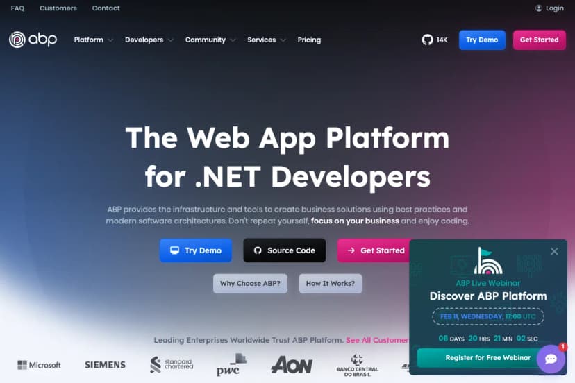 ABP Framework screenshot