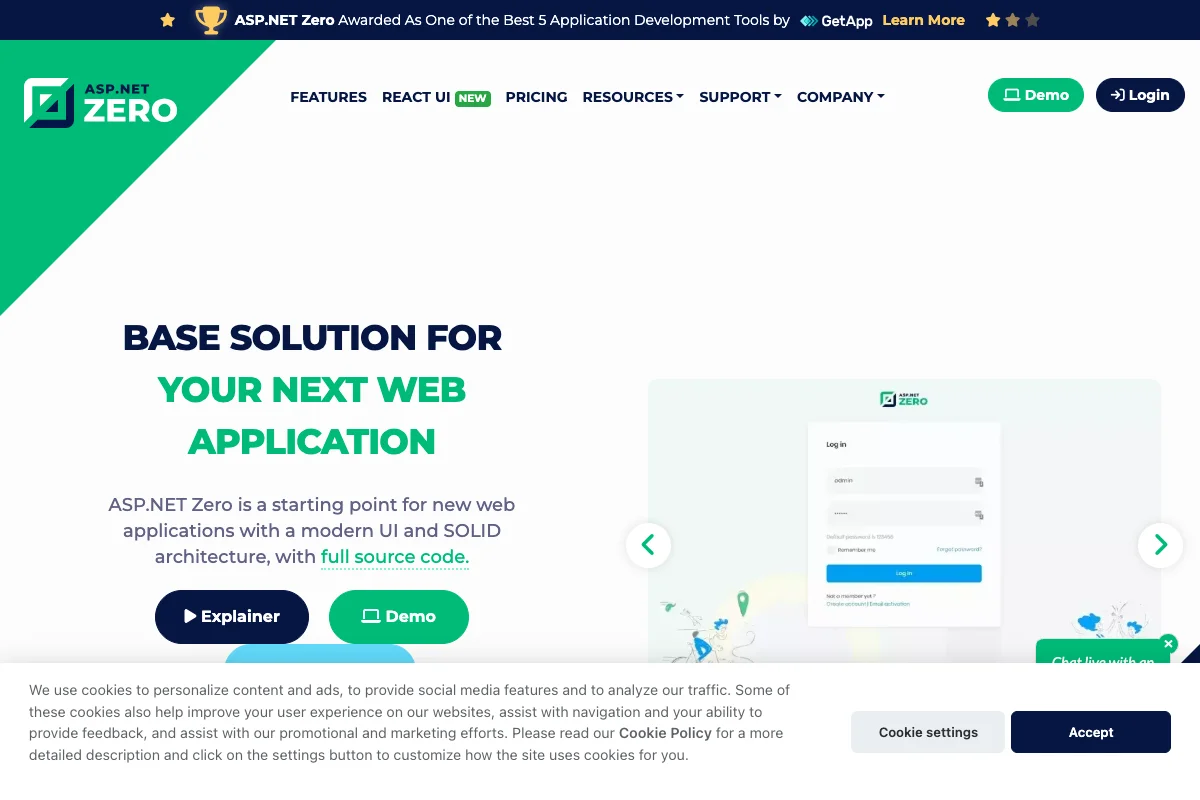 ASP.NET Zero screenshot