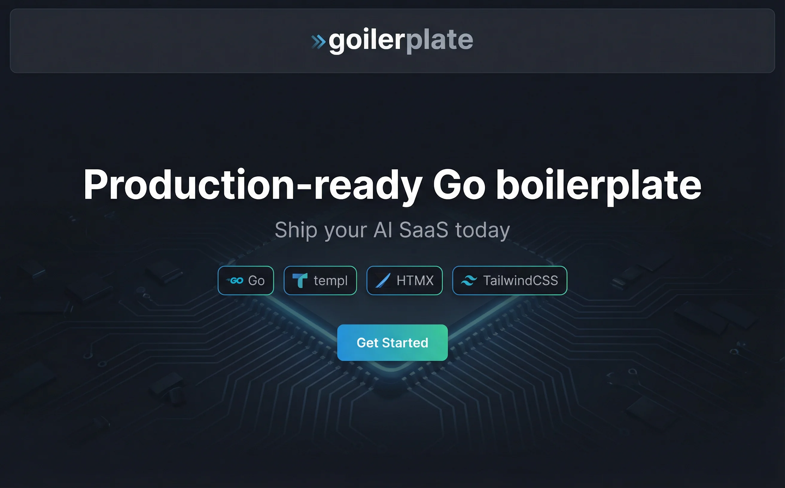 goilerplate screenshot