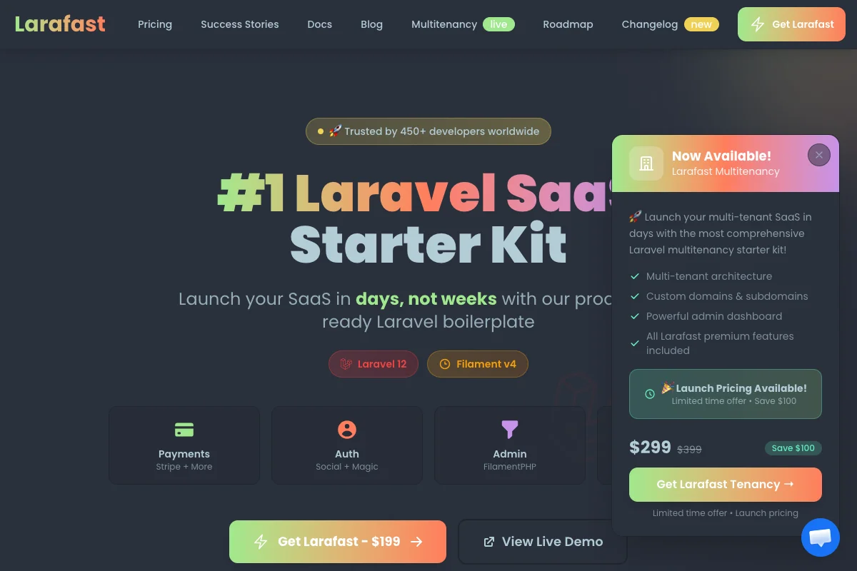 Larafast screenshot