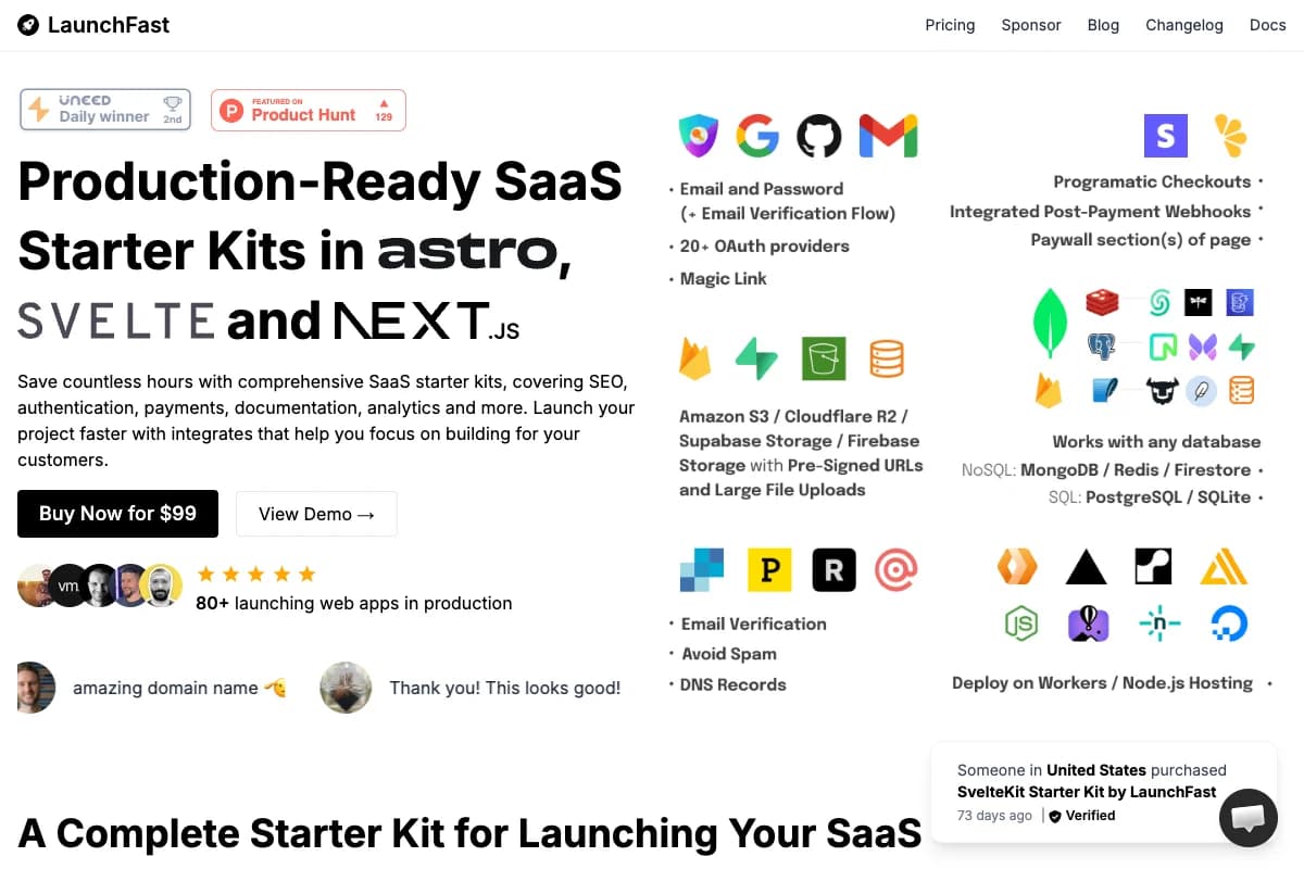 LaunchFast screenshot