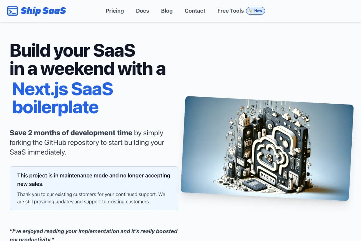 Ship SaaS screenshot