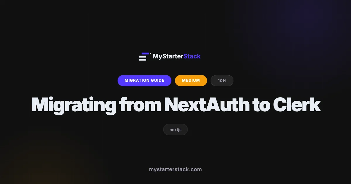 Migrating from NextAuth to Clerk